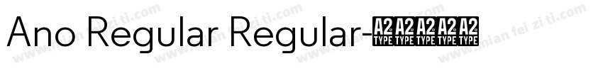 Ano Regular Regular字体转换